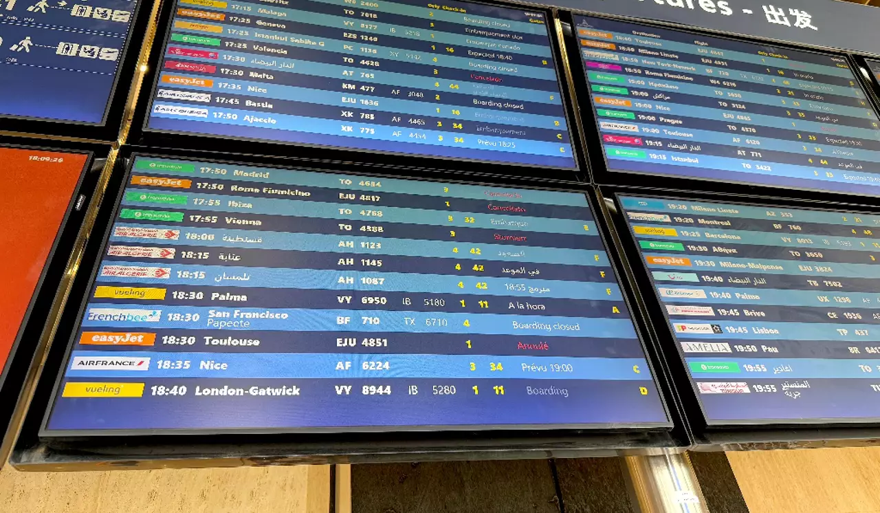 France : Panne à l'aéroport de Paris-Orly, 130 vols annulés ce dimanche